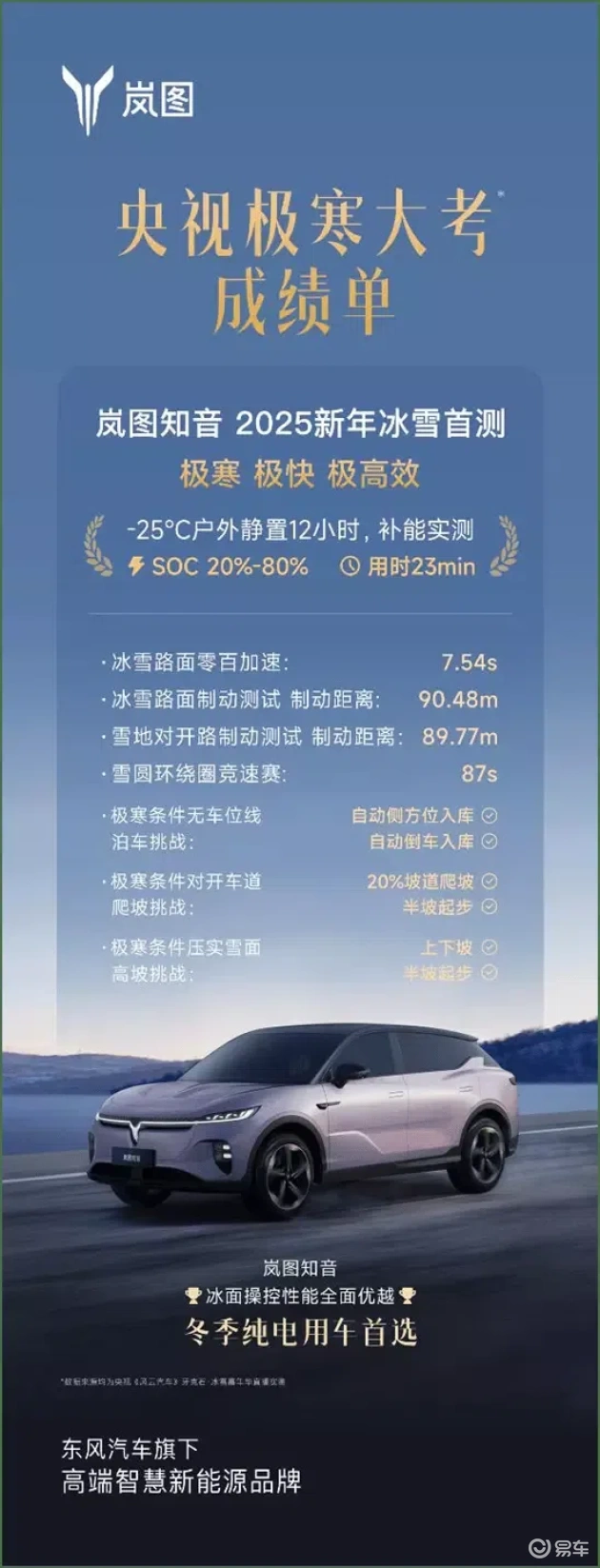 岚图知音，轻松征服-30℃极寒挑战