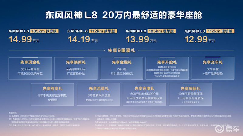 “质价比之王”东风风神L8预售价12.99万元起!